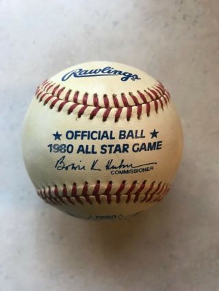1980 Mlb All Star Game 50th Official Rawlings Baseball Rare Ball W/haiti Stamp