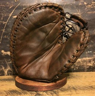1940s Rawlings Softball 1st Base Mitt Vintage Baseball Glove Old Antique