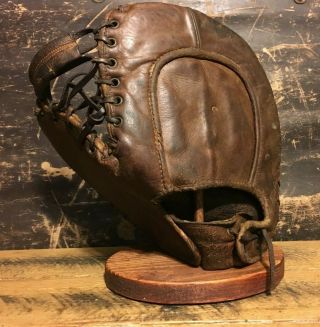 1940s Rawlings Softball 1st Base Mitt Vintage Baseball Glove Old Antique 2