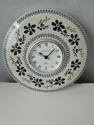 Rare Nicholas Mosse Pottery Kilkenny Ireland Clematis Pattern Kitchen Clock