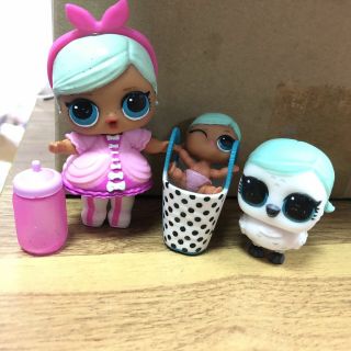 Lol Surprise Doll Brr Big Sister & Lil Brr Sister & Brr Bird Owl Set Rare