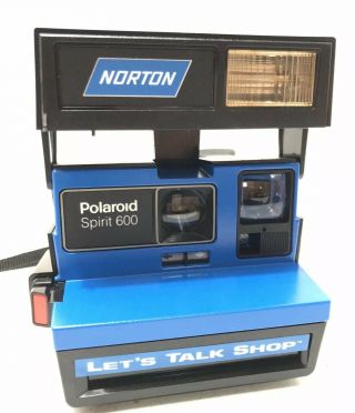 Polaroid Spirit 600 Blue Promotional Camera Norton Let 