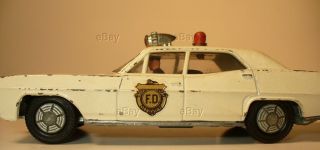 Dinky Toys Meccano 251 Pontiac Parisienne Fire Dept Car Unknown Fd Police Rare
