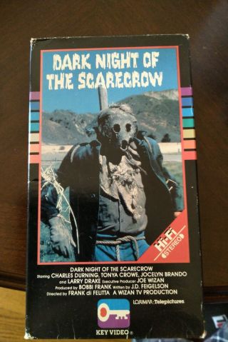 Dark Night Of The Scarecrow Vhs Rare Made For Tv Movie 1986 Key Video Htf