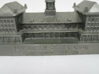 Rare B & O Queen City Station Cumberland,  MD Coin Bank Chessie Railroad 2