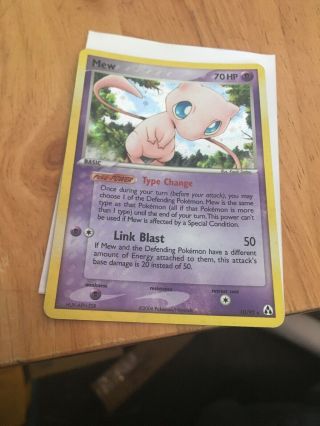 Pokemon Mew 10/92 Ex Legend Maker Holo Rare Card