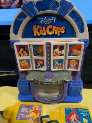Rare Disney Tunes Kid Clips Jukebox Player,  12 Music Clips Used/tested/working