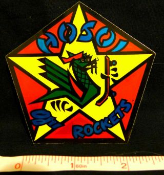 Vintage Christian Hosoi Ojii Wheel Rockets Sticker Skateboard Decal Nos