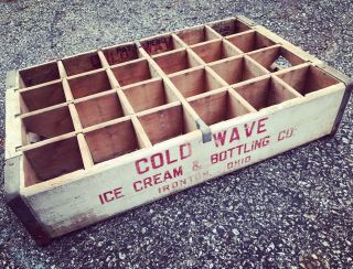 Very Rare Vintage 1957 Cold Wave Ice Cream & Bottling Co Ironton Ohio