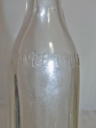 RARE Orange Crush Soda Bottle 6 oz.  Raised Block Letter Spencer NC 1920 ' s 3