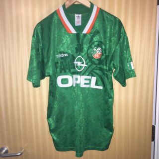 Ireland World Cup 1994 Home Shirt Adidas Opel Size Medium Rare