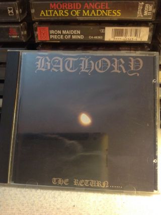 Bathory The Return Rare Black Metal German Import Black Mark Bmcd 666 - 2 Mayhem