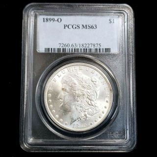 1899 O Us Morgan Silver $1 One Dollar Pcgs Ms63 Rare Key Date Graded Coin Ps7875