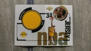 98 - 99 Upper Deck Game Worm Jersey Shaquille Oneil GJ34 Lakers Rare Hot 2