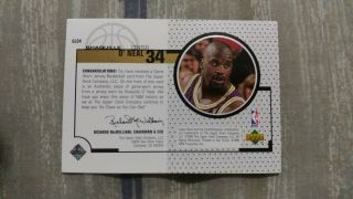 98 - 99 Upper Deck Game Worm Jersey Shaquille Oneil GJ34 Lakers Rare Hot 3