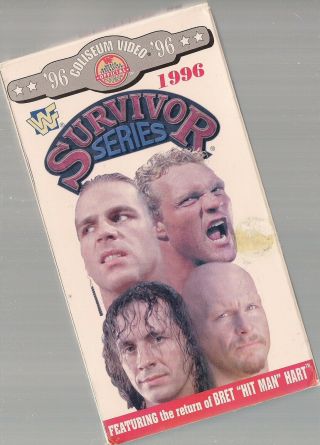Wwe - Wwf - Wcw - Tna - Vhs - Survivor Series 96 (1996).  Rare.