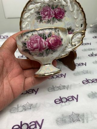 Vintage Royal Ashley Lusterware Tea Cup And Saucer Sn 503