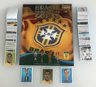 Rare Panini Wc 2014 Brasil De Todas As Copas Empty Album,  Full Stickers Set