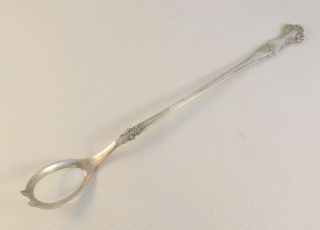 Vintage Grape Silver Plate 1847 Rogers International Ideal Long Hdl Olive Spoon