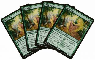 Elvish Piper [4x X4] Masters 25 Nm - M Green Rare Magic Gathering Cards Abugames