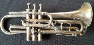 Ultra Rare Antique Wurlitzer Symphony Cornet Pearl Keys Valves