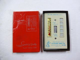 Rare Vintage 1967 Salesman Sample Morco Switch Plate " Reddy Kilowatt " Nmc