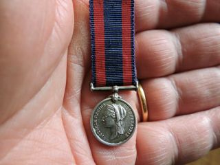 Silver Miniature North West Canada Medal,  Riel 