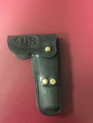 Rare Vietnam Era Bianchi M66 Us Military Leather Holster For 1911a1 Army Usmc