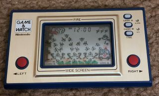 Nintendo Game And Watch Fire Fr - 27 1981 Vintage Rare And