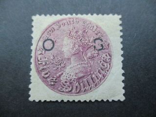 Nsw Stamps: Coin Overprint Os Broken S - Rare (h145)