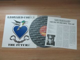 Leonard Cohen The Future Orig 1992 Korea Vinyl Lp 12 " Rare Sleeve