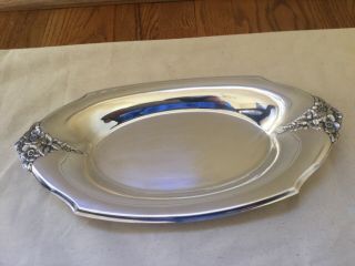 Webster & Wilcox Silverplate Bread Tray 7119 Dogwood Floral 13 "