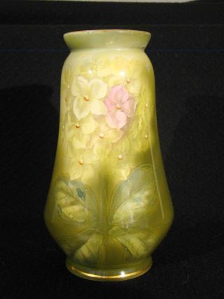 Antique Royal Bonn Hand Painted Floral Vase 1890 - 1920