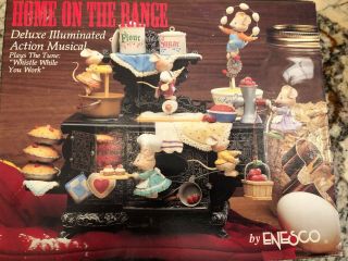 Rare 1992 Enesco Music Box Home On The Range