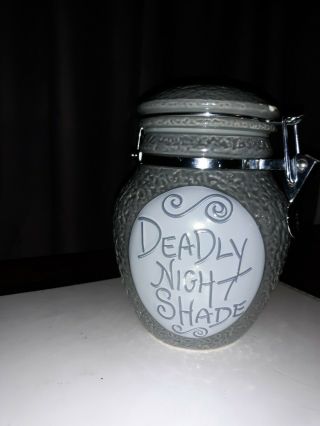 Nightmare Before Christmas Cookie Jar Deadly Nightshade Rare 2006 Disney -