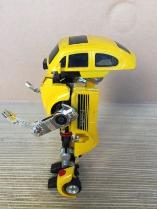 BANDAI ROBO ROBOT MACHINE VW VOLKSWAGEN BEETLE BUG BITE GO BOTS 1984 RARE 2