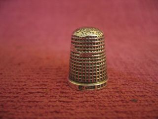 Solid Silver Size 16 Victorian Thimble - Henry Griffith & Sons - Birmingham 1898