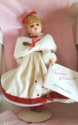 Madame Alexander 10 " White Christmas Doll 10601 W/box