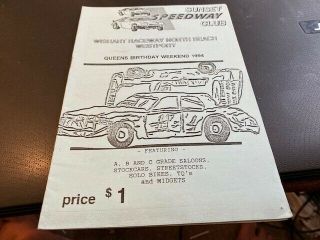 Sunset Speedway - - - Zealand - - - Programme - - - 1994 - - Queens Birthday - - - Rare