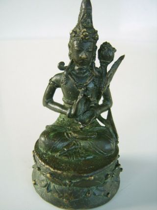 Rare Chinese Antique Bronze Buddha God Figure