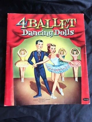 1955 4 Ballet Dancing Dolls By Whitman