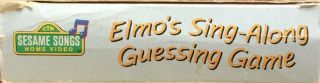 RARE Sesame Street ELMO ' S SING - ALONG GUESSING GAME VHS Tape Big Bird No Poster 3