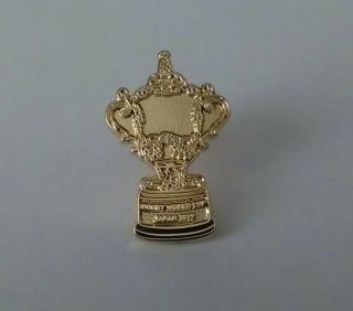 Rugby World Cup Trophy Japan 2019 Enamel Pin Badge.  Rare