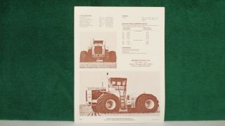 Big Bud Tractor Brochure On 4wd Model 650/50 Tractor From 1980,  Rare,  N.  M.