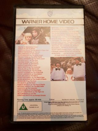 Very Rare Alice In Wonderland Part 2 1986 Warner Bros Big Box Vhs Video 2