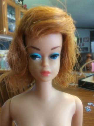 Vintage1962 Barbie Fashion Queen Doll With Wig,  SS And Stand. 2