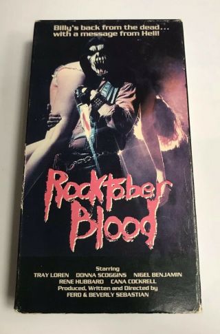 Rocktober Blood (1984) Rare Horror Vhs - Vestron Video