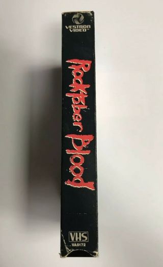 Rocktober Blood (1984) RARE Horror VHS - Vestron Video 3