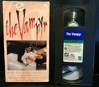 Rare Bbc The Vampyr Vhs Vampire British Broadcasting Corp Opera Film Oop Erotic