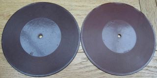 Rare Early Nicole Gramophone Phonograph Records 78rpm No Labels,  Maybe Tests?
